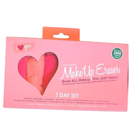 NEW The Original Makeup Eraser I Heart You 7 Day Set Makeup Eraser Gift Set - Picture 6 of 16